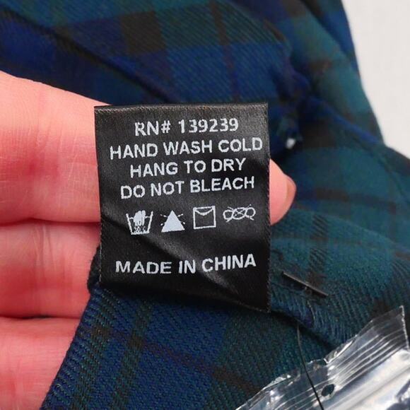 NEW Tuckernuck Blackwatch Royal Blue Green Shirt Dress Holiday Women's Medium - Picture 11 of 13